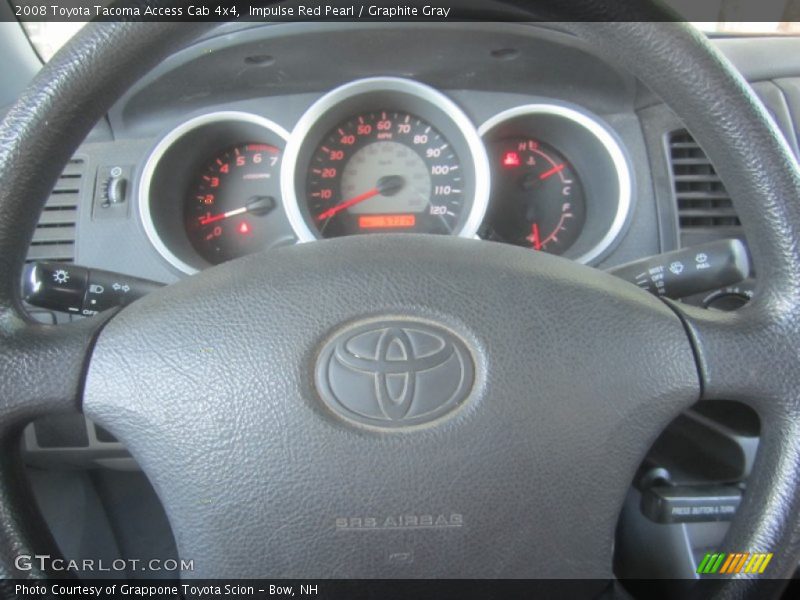 Impulse Red Pearl / Graphite Gray 2008 Toyota Tacoma Access Cab 4x4