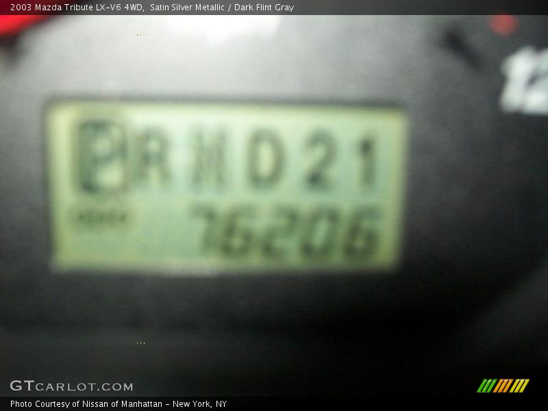 Satin Silver Metallic / Dark Flint Gray 2003 Mazda Tribute LX-V6 4WD
