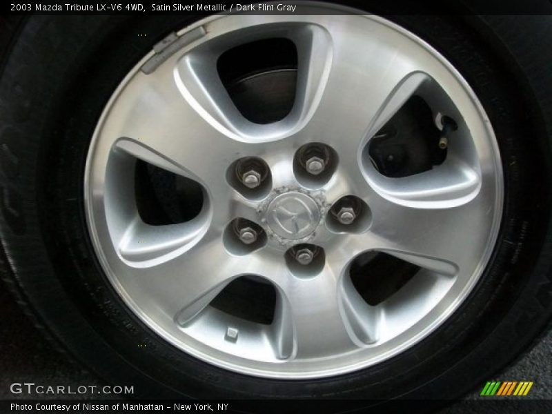 Satin Silver Metallic / Dark Flint Gray 2003 Mazda Tribute LX-V6 4WD