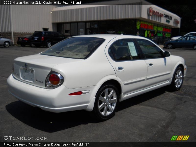 Glacier White Pearl / Blond 2002 Nissan Maxima GLE
