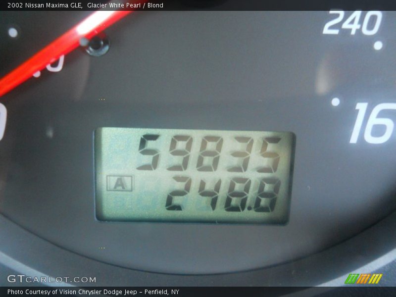 Glacier White Pearl / Blond 2002 Nissan Maxima GLE