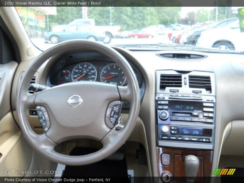 Glacier White Pearl / Blond 2002 Nissan Maxima GLE