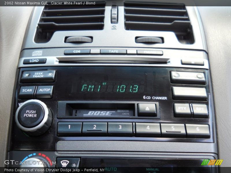 Glacier White Pearl / Blond 2002 Nissan Maxima GLE