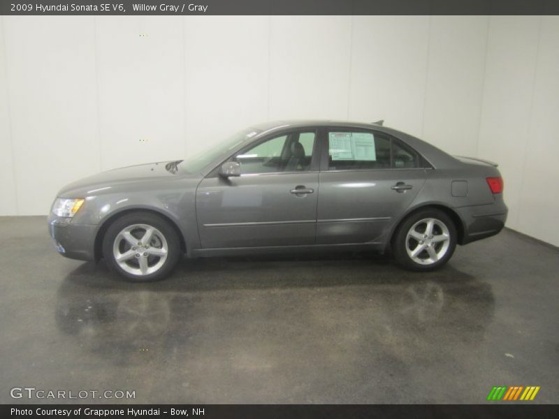 Willow Gray / Gray 2009 Hyundai Sonata SE V6