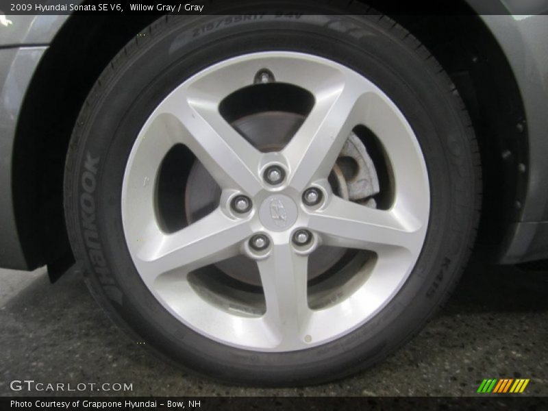 Willow Gray / Gray 2009 Hyundai Sonata SE V6