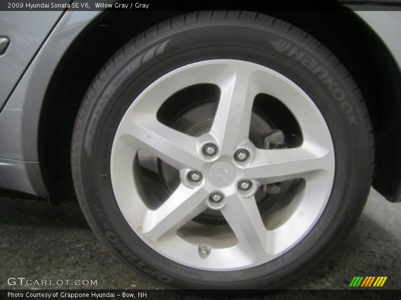 Willow Gray / Gray 2009 Hyundai Sonata SE V6