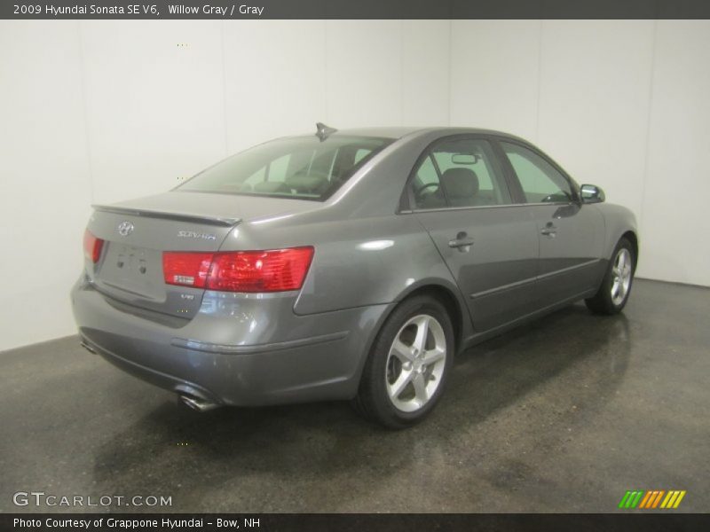 Willow Gray / Gray 2009 Hyundai Sonata SE V6