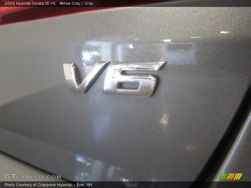 Willow Gray / Gray 2009 Hyundai Sonata SE V6