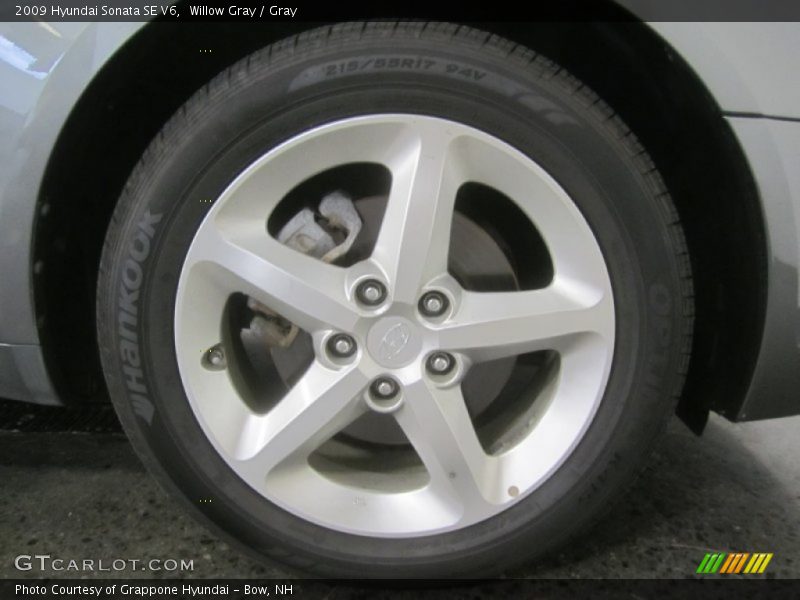 Willow Gray / Gray 2009 Hyundai Sonata SE V6