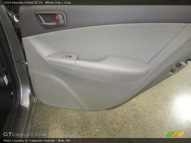 Willow Gray / Gray 2009 Hyundai Sonata SE V6
