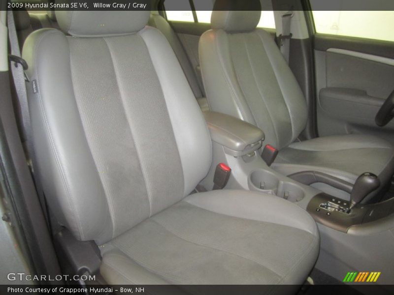 Willow Gray / Gray 2009 Hyundai Sonata SE V6