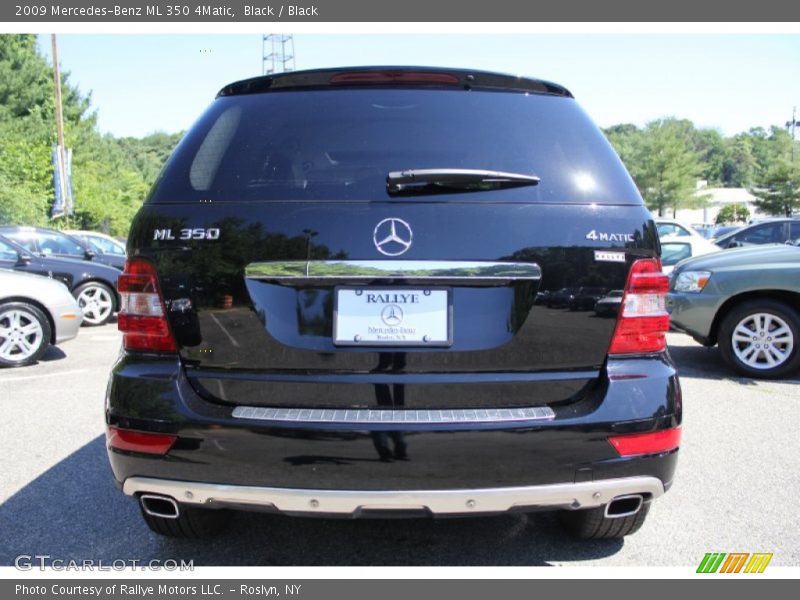 Black / Black 2009 Mercedes-Benz ML 350 4Matic