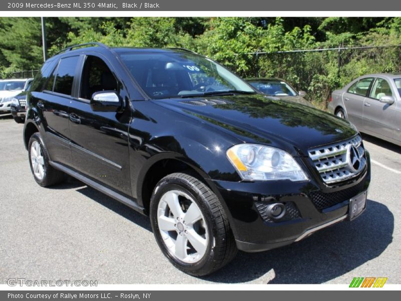 Black / Black 2009 Mercedes-Benz ML 350 4Matic