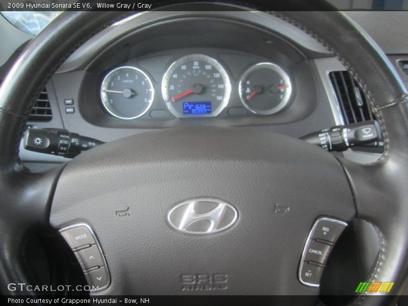 Willow Gray / Gray 2009 Hyundai Sonata SE V6