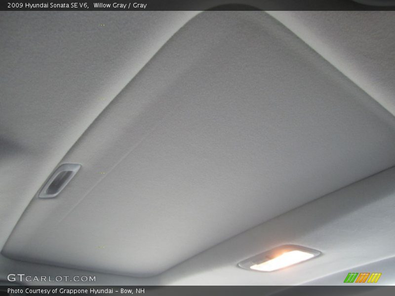 Willow Gray / Gray 2009 Hyundai Sonata SE V6