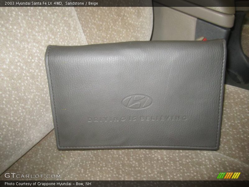 Sandstone / Beige 2003 Hyundai Santa Fe LX 4WD