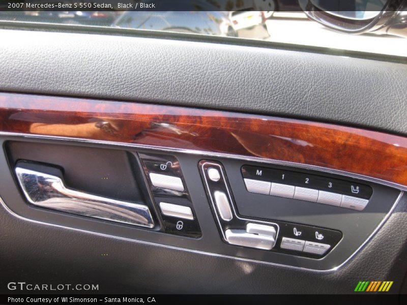 Black / Black 2007 Mercedes-Benz S 550 Sedan