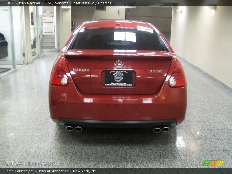 Sonoma Sunset Metallic / Charcoal 2007 Nissan Maxima 3.5 SE