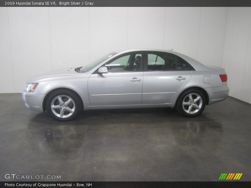 Bright Silver / Gray 2009 Hyundai Sonata SE V6