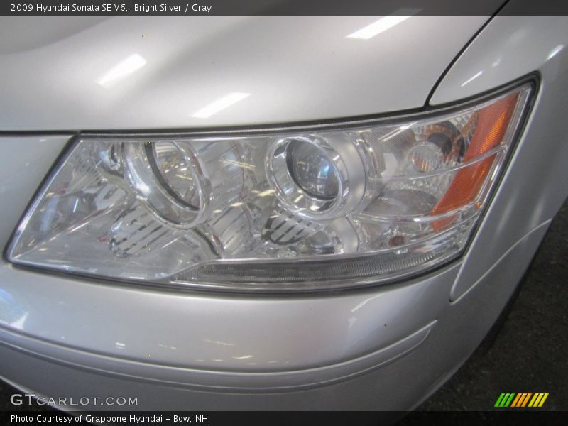 Bright Silver / Gray 2009 Hyundai Sonata SE V6