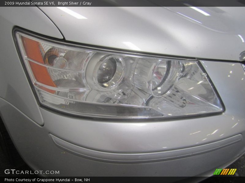 Bright Silver / Gray 2009 Hyundai Sonata SE V6