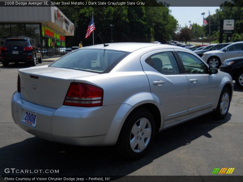 Silver Steel Metallic / Dark Slate Gray/Light Slate Gray 2008 Dodge Avenger SE