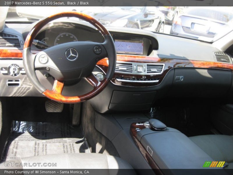 Black / Black 2007 Mercedes-Benz S 550 Sedan