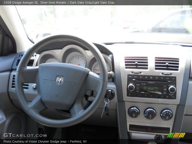 Silver Steel Metallic / Dark Slate Gray/Light Slate Gray 2008 Dodge Avenger SE