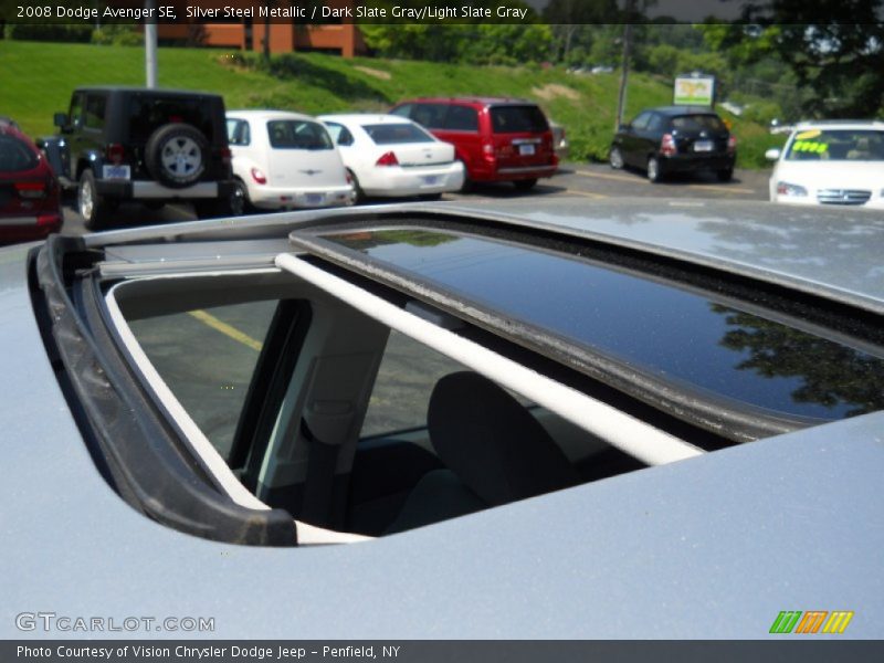 Silver Steel Metallic / Dark Slate Gray/Light Slate Gray 2008 Dodge Avenger SE