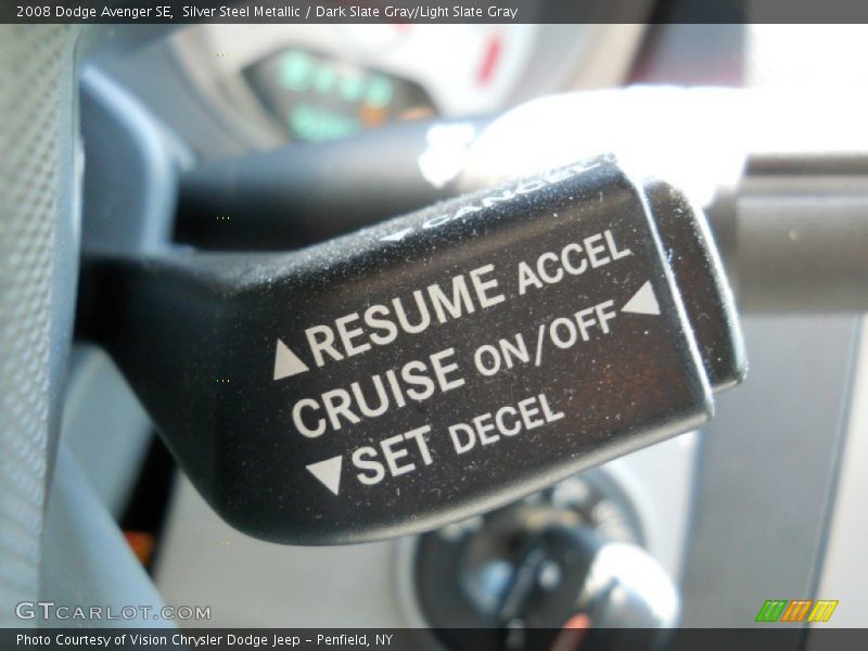 Silver Steel Metallic / Dark Slate Gray/Light Slate Gray 2008 Dodge Avenger SE