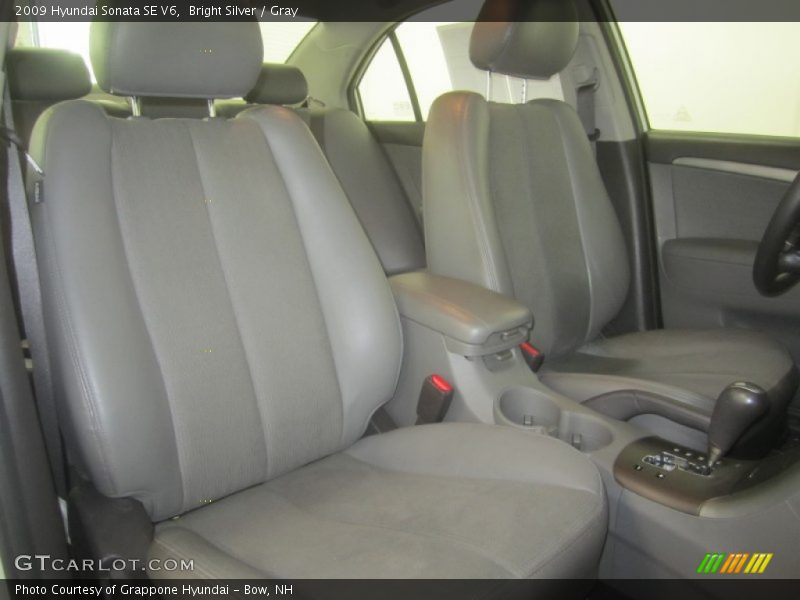 Bright Silver / Gray 2009 Hyundai Sonata SE V6