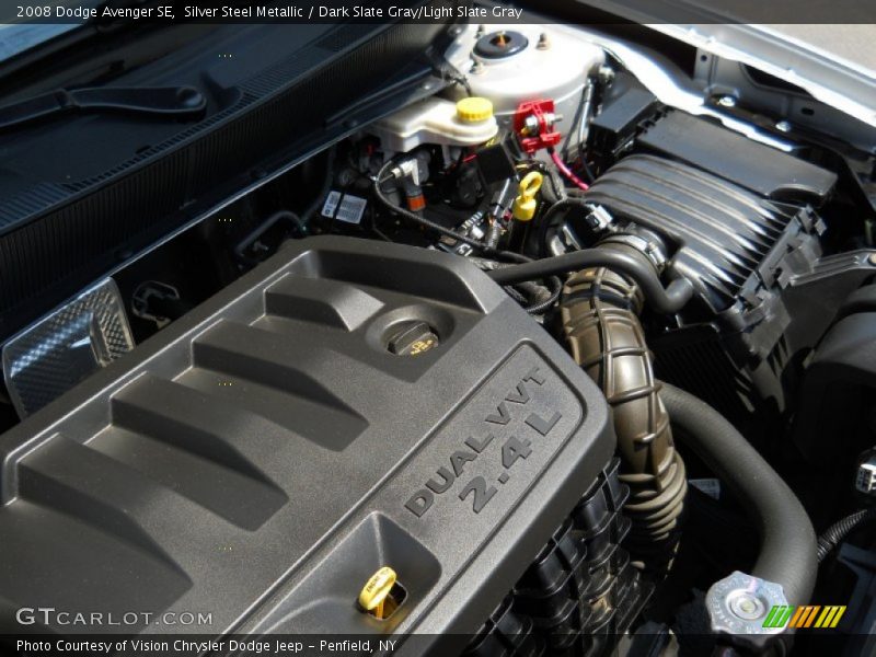 Silver Steel Metallic / Dark Slate Gray/Light Slate Gray 2008 Dodge Avenger SE