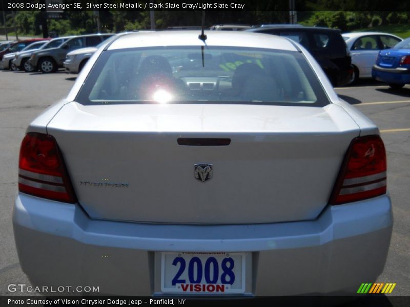 Silver Steel Metallic / Dark Slate Gray/Light Slate Gray 2008 Dodge Avenger SE