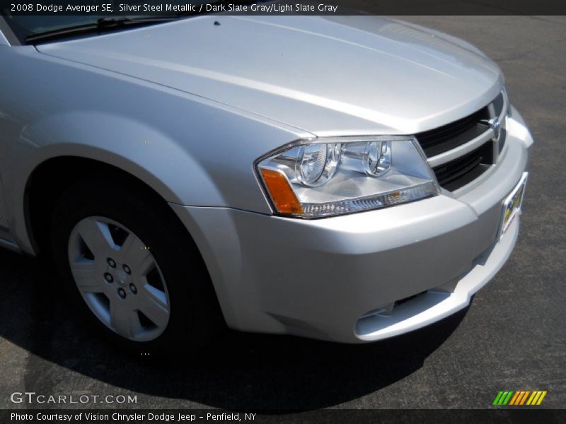 Silver Steel Metallic / Dark Slate Gray/Light Slate Gray 2008 Dodge Avenger SE