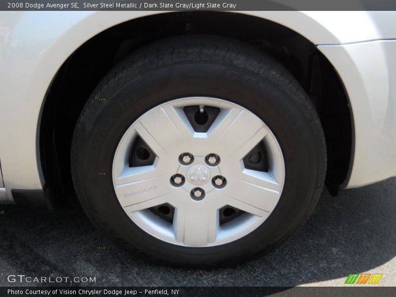 Silver Steel Metallic / Dark Slate Gray/Light Slate Gray 2008 Dodge Avenger SE