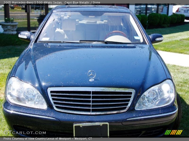 Capri Blue Metallic / Stone 2005 Mercedes-Benz S 500 4Matic Sedan