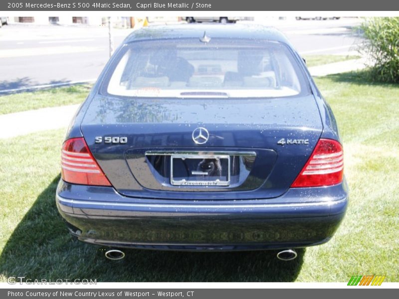 Capri Blue Metallic / Stone 2005 Mercedes-Benz S 500 4Matic Sedan