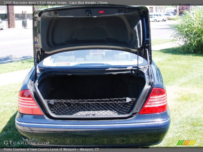 Capri Blue Metallic / Stone 2005 Mercedes-Benz S 500 4Matic Sedan