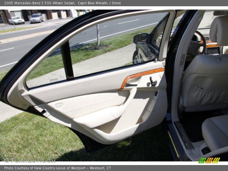 Capri Blue Metallic / Stone 2005 Mercedes-Benz S 500 4Matic Sedan