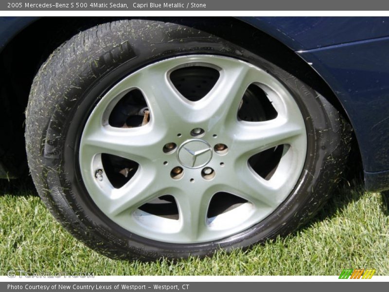 Capri Blue Metallic / Stone 2005 Mercedes-Benz S 500 4Matic Sedan