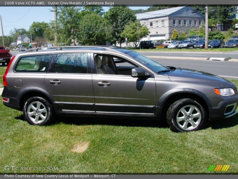 Oyster Grey Metallic / Sandstone Beige 2008 Volvo XC70 AWD