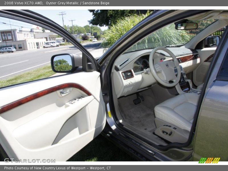 Oyster Grey Metallic / Sandstone Beige 2008 Volvo XC70 AWD