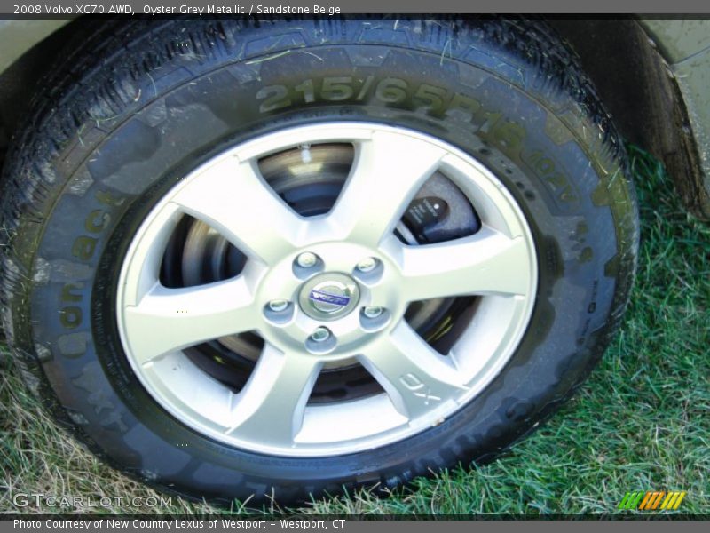 Oyster Grey Metallic / Sandstone Beige 2008 Volvo XC70 AWD