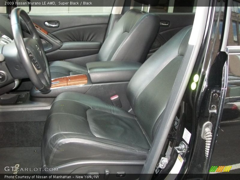 Super Black / Black 2009 Nissan Murano LE AWD