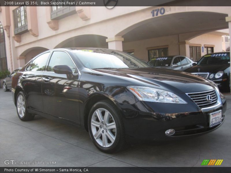 Black Sapphire Pearl / Cashmere 2008 Lexus ES 350