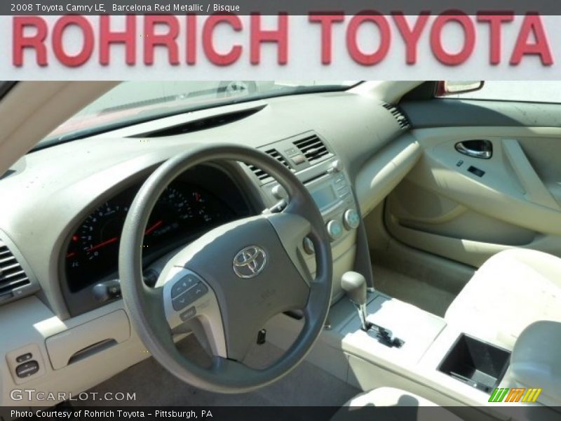 Barcelona Red Metallic / Bisque 2008 Toyota Camry LE