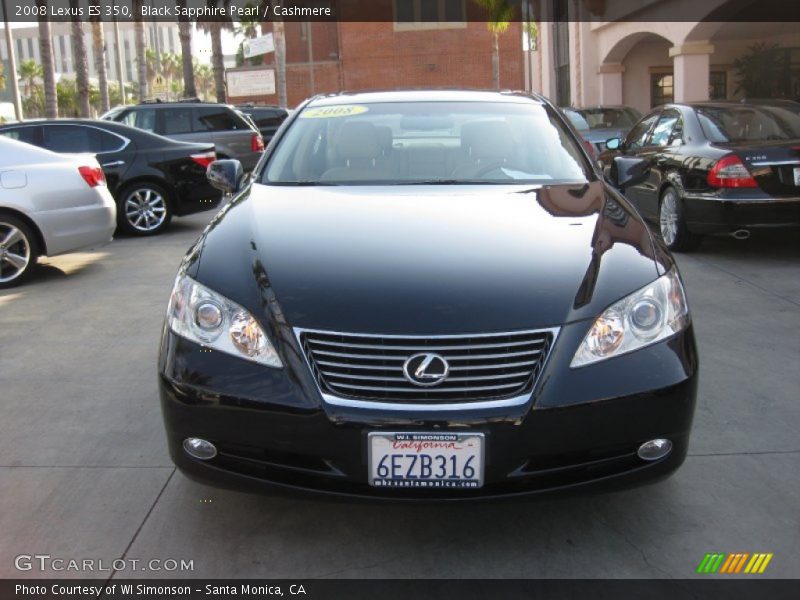 Black Sapphire Pearl / Cashmere 2008 Lexus ES 350