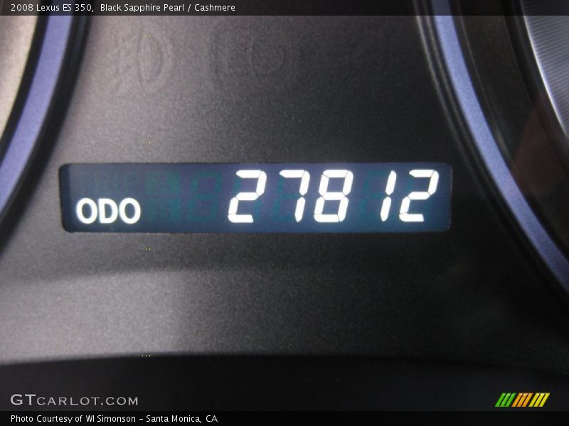 Black Sapphire Pearl / Cashmere 2008 Lexus ES 350