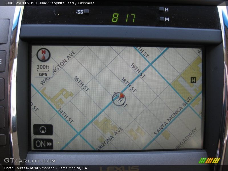 Black Sapphire Pearl / Cashmere 2008 Lexus ES 350