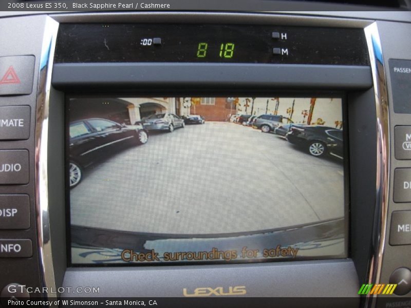 Black Sapphire Pearl / Cashmere 2008 Lexus ES 350